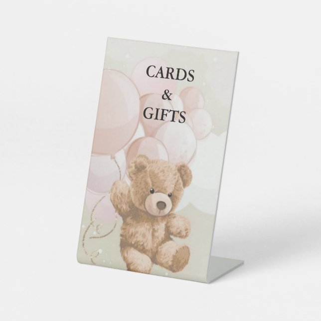 Carte & Cadeaux Panneau Piédestal (Recto)
