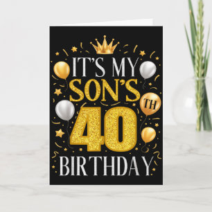Carte Cadeaux pour les 40 ans de mon fils 40 ans Anniver