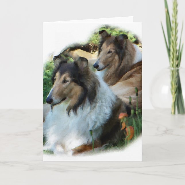 Carte Cadeaux rugueux d'art de colley (Devant)
