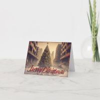 Cadeaux sous un arbre dans un monde apocalyptique