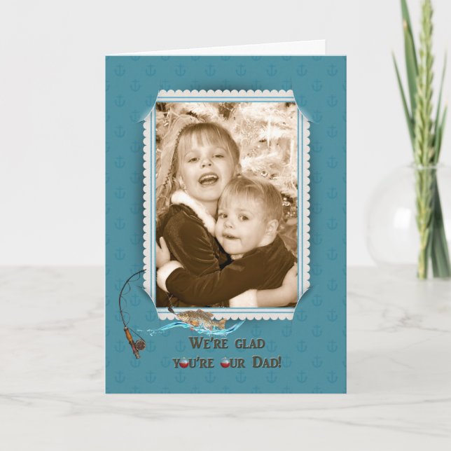 Carte Cadre de pêche d'anniversaire (Devant)