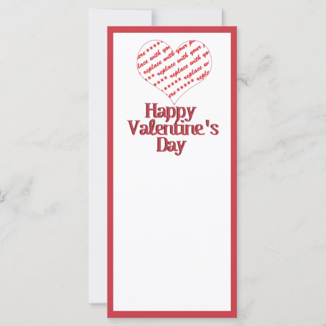 Carte Cadre en forme de coeur (Devant)