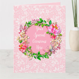 Carte Cadre Floral Élégant : pour Chaque Occasion