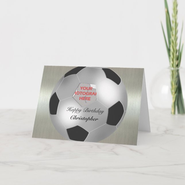 Carte Cadre personnalisable de photo de ballon de (Devant)