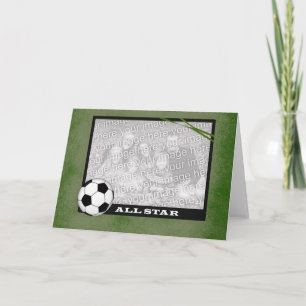 Carte cadre photo de football