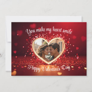 Carte Cadre Photo Personnalisé pour le Coeur