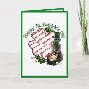 Carte Cadre Trèfle de la Chance pour la Saint-Patrick Me