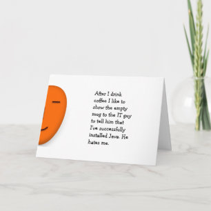 Carte Café.. C'est un type... Java.. Devis de plaisanter