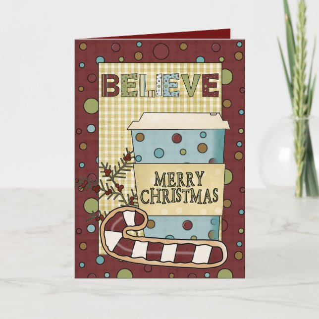 Carte café de Noël (Devant)