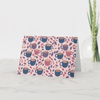 Café du matin mignon couleur rose Motif PERSONNALI