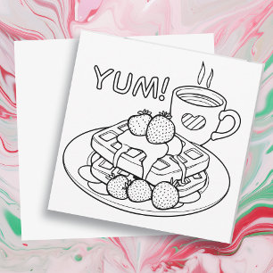 Carte Café et Bagel   Couleur