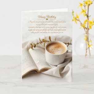 Carte Café et livre d'anniversaire sentimental