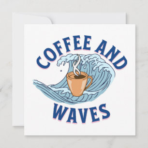 Carte Café et Vagues