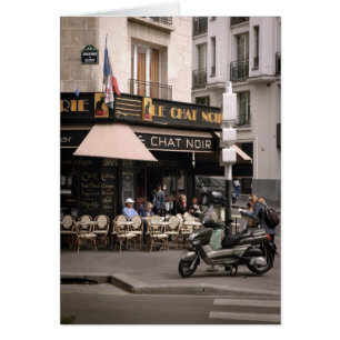 Carte Café Le Conversation Noir