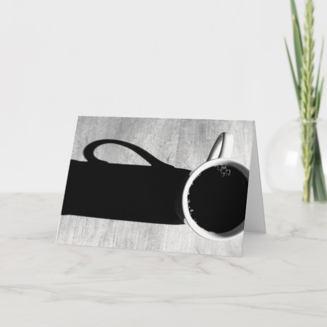 Carte Café noir et blanc (Devant)