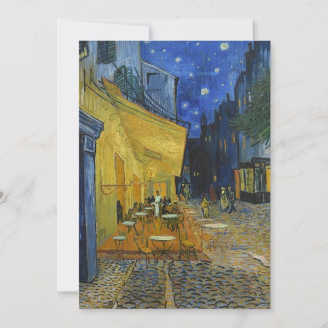 Carte Café Terrasse en soirée | Vincent van Gogh (Devant)