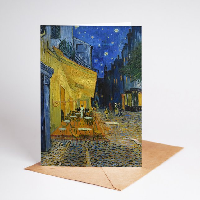 Carte Café Terrasse en soirée | Vincent van Gogh (Créateur téléchargé)