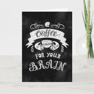 Carte Café un Hug Liquide pour votre cerveau