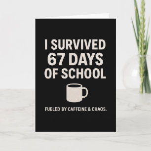 Carte Caféine et chaos drôle professeur élève 6-7 Meme 