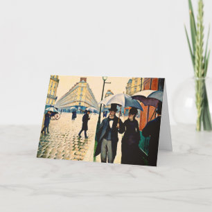 Carte Caillebotte - Paris par temps de pluie,