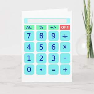Carte Calculator Card