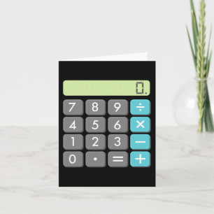 Carte Calculatrice Costume Halloween Math Geek Cool effr