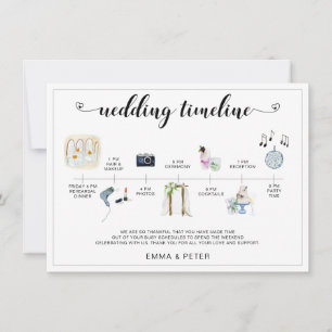 Carte Calendrier de mariage de destination tropicale