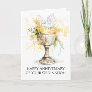 Carte Calice de bénédictions pour l'anniversaire d'ordin