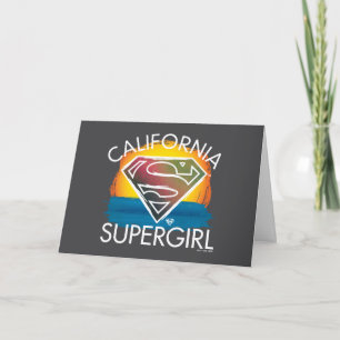 Carte California Supergirl Sunset Graphic
