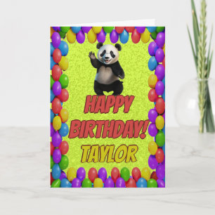 Carte Câlin Ourson Panda Joyeux Anniversaire