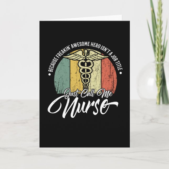 Carte Call Me Nurse (Devant)