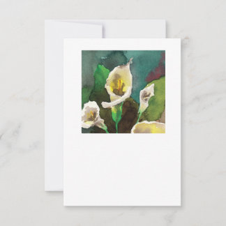 Carte Calla Lilies