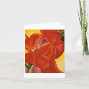 Carte Calla rouge par Georgia O'Keeffe,
