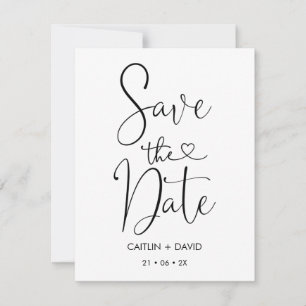 Carte Calligraphie Simple Avec Coeur Enregistrer La Cart