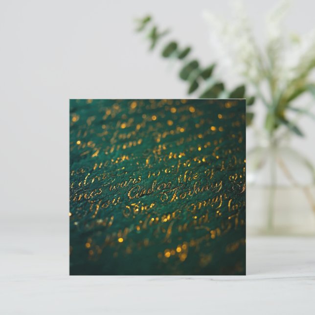 Carte Calligraphy of the Unknown (Debout devant)