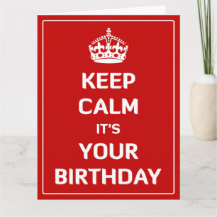 Carte Calme c'est ton anniversaire