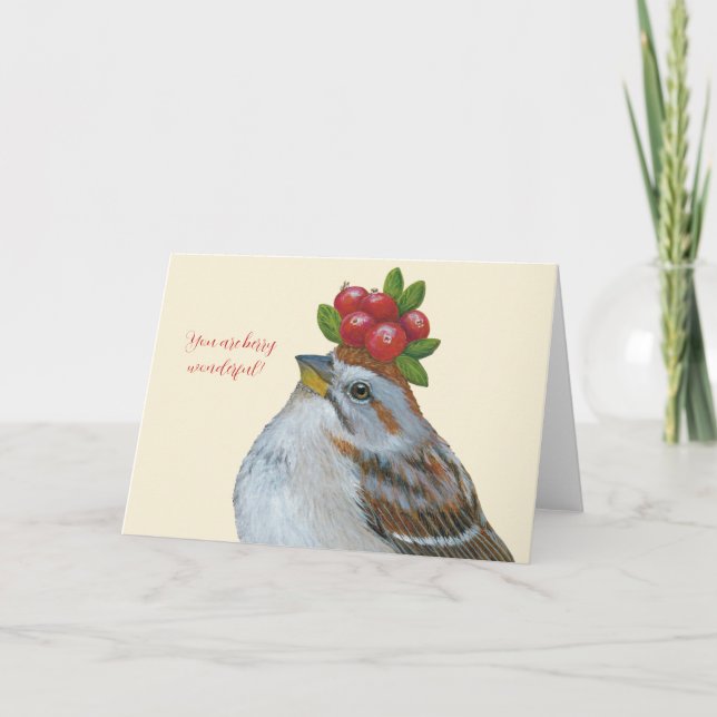 Carte Calvin the American tree sparrow card (Devant)