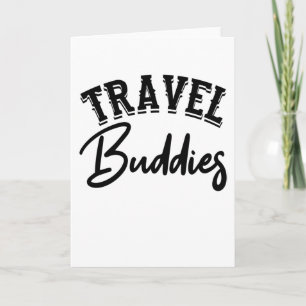 Carte Camarades de voyage drôles de groupe de vacances à