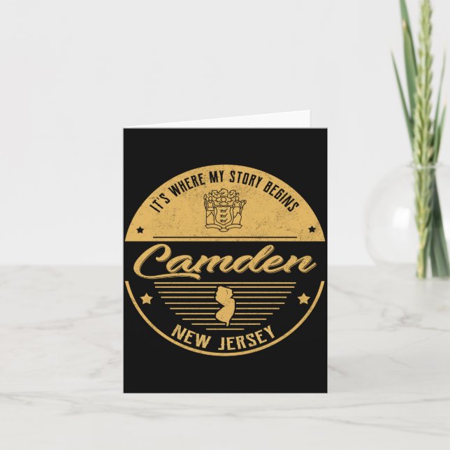 Carte Camden New Jersey Its Where My Story Begins  (Devant)