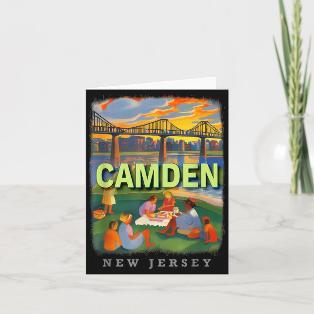 Carte Camden New Jersey Nj Waterfront Delight Sd018  (Devant)
