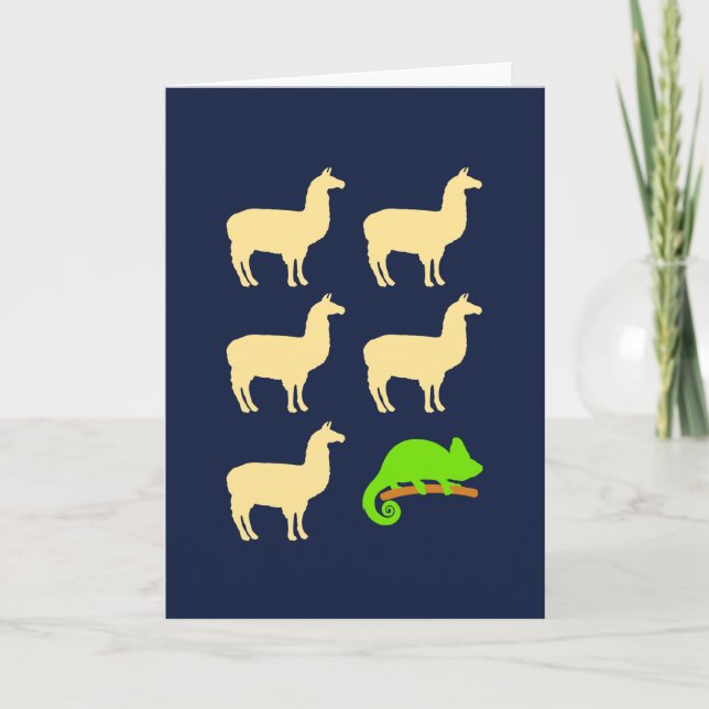 Carte Caméléon de lama de lama de lama de lama de lama (Devant)
