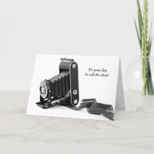 Carte Caméra Bellows Avec Film Anniversaire