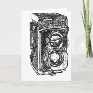 Carte Caméra Rolleiflex Vintage