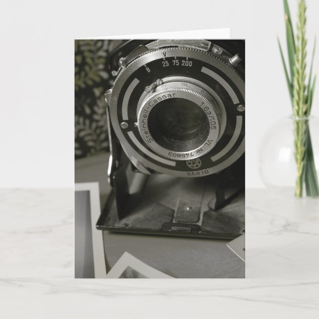 Carte Caméra vintage (Devant)