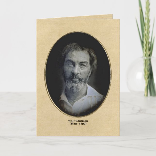 Carte Camerado, Je Vous Donne Ma Citation Mariage Whitma (Devant)