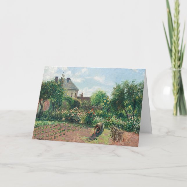 Carte Camille Pissarro Le jardin de l'artiste à Eragny (Devant)