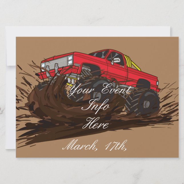 Carte Camion de boue à 4 roues Thunder_Cove (Devant)