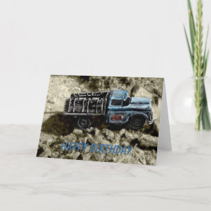 Carte Camion de joyeux anniversaire