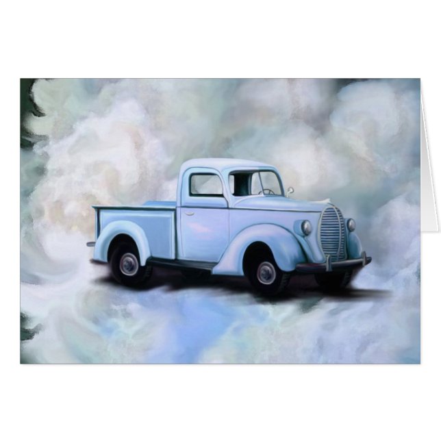 Carte Camion de ramassage vintage 1939 (Devant horizontal)