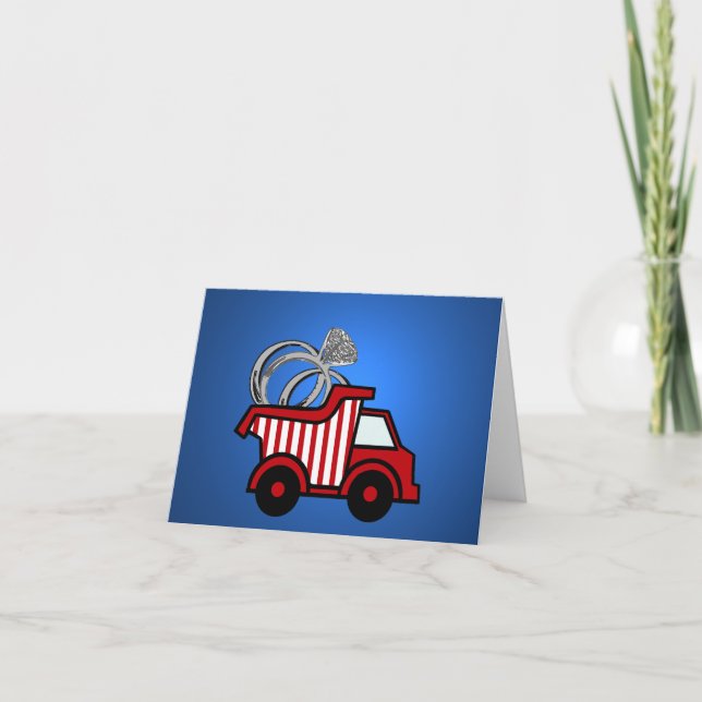 Carte Camion de vidange rouge de porte-bague (Devant)